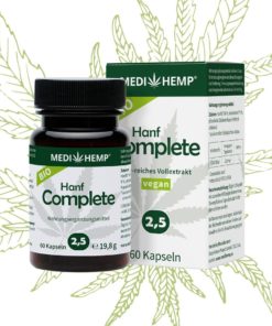 Organic Hemp Complete 2,5% CBD kapsle, 405mg, 60ks tobolek