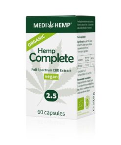 Organic Hemp Complete 2,5% CBD kapsle, 405mg, 60ks tobolek