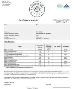 CBD konopný olej 10%, 1000mg