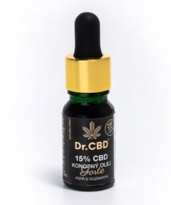 Konopný olej Forte 15% CBD černý pepř a rozmarýn, 1425mg 6 Dr. CBD Konopný olej Forte 15% CBD černý pepř a rozmarýn, 1500mg