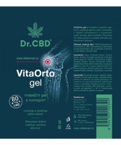 Dr. CBD VitaOrto gel masážní s konopím, 80 mg