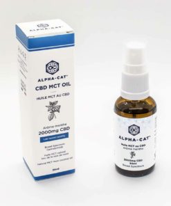 Alpha-CAT CBD Kokosový olej ve spreji s mátou, 2000 mg, 30 ml