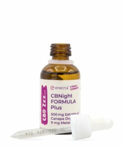 CBNight Formula PLUS konopný olej s melatoninem, 500mg, 30ml 9 Enecta CBNight Formula PLUS konopný olej s melatoninem, 500 mg organického konopného extraktu, 30 ml