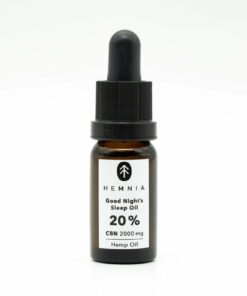 Good Night´s Sleep Konopný olej 20%, 2000 mg CBN, 250 mg CBD, 10 ml 7 Hemnia Good Night´s Sleep Konopný olej 20%, 2000 mg CBN, 250 mg CBD, 10 ml