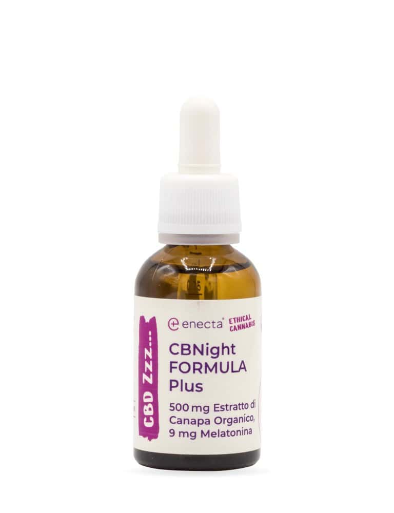 CBNight Formula PLUS konopný olej s melatoninem, 500mg, 30ml 5 Enecta CBNight Formula PLUS konopný olej s melatoninem, 500 mg organického konopného extraktu, 30 ml