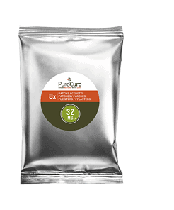 PuroCuro Konopné CBD náplasti, 1024 mg konopného extraktu, 32ks x 32 mg konopného extraktu