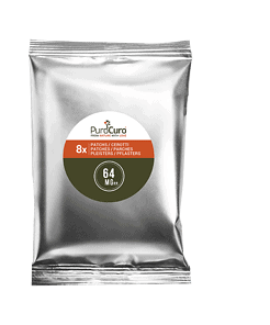 PuroCuro Konopné CBD náplasti, 2048 mg konopného extraktu, 32 ks