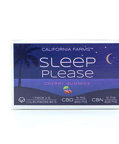 California Farms CBD ŽELÉ: PRO HLUBOKÝ A DLOUHÝ SPÁNEK – 40 ks, 600mg CBD, 400mg CBN