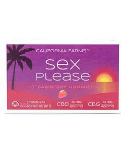 California Farms CBD ŽELÉ: LÁSKU, PROSÍM – 40 ks, 600mg CBD, 400mg CBG