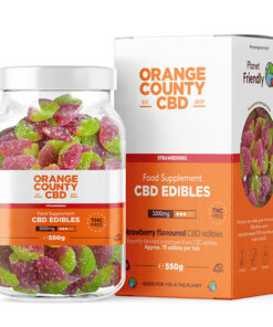Orange County CBD Gummies Strawberries, 70 ks, 3200 mg CBD, 550 g