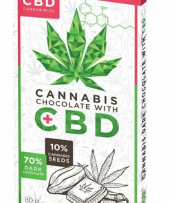 Euphoria Hořká čokoláda 80g s konopným semínkem a s CBD 18mg