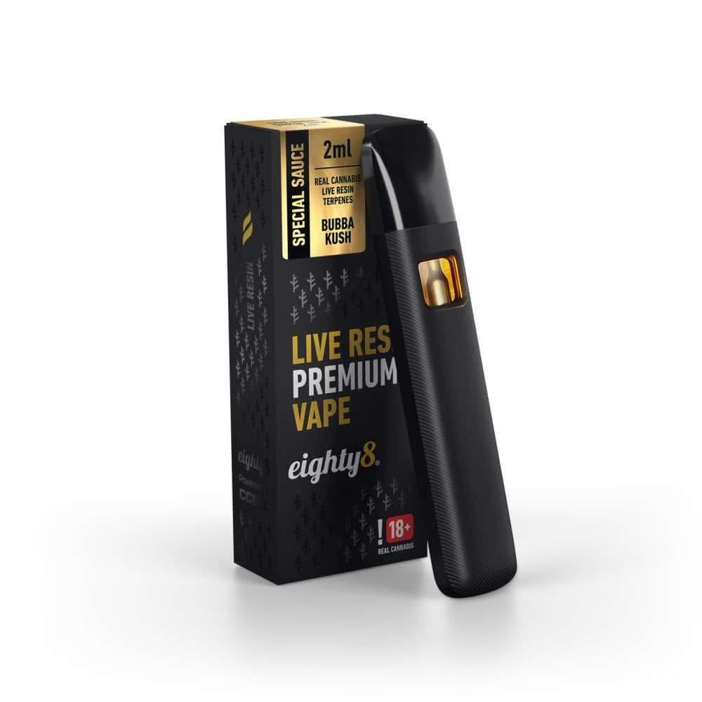 CBD Live Resin Bubba kush, 92 % CBD, 2 ml 3 Eighty8 CBD Live Resin Vape Bubba Kush, 92 % CBD, 2 ml