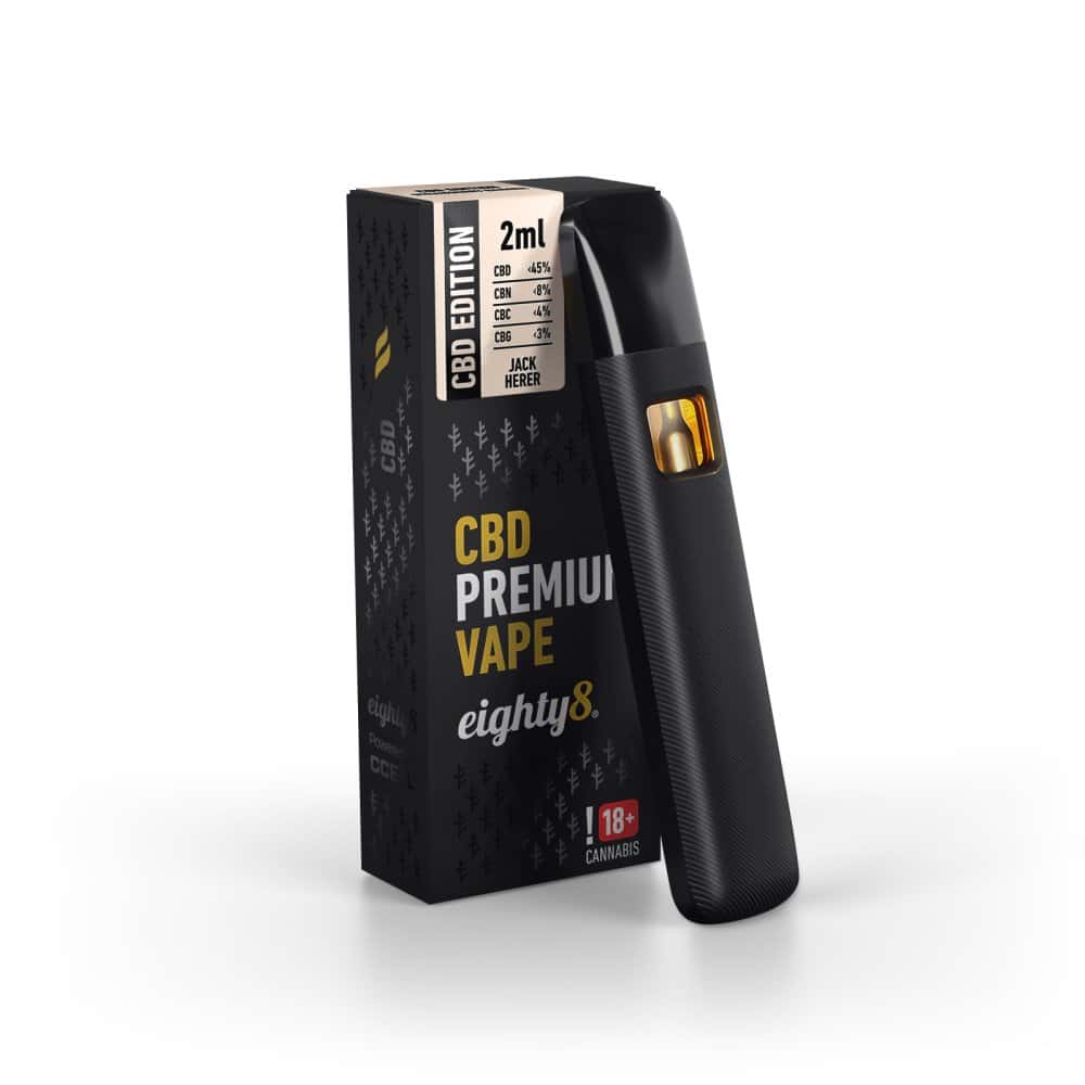 CBD Vape Jack Herer, 45 % CBD, 2 ml 3 Eighty8 CBD Vape Jack Herer, 92 % CBD, 2 ml
