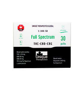 Unique Therapeutics Plnospektrální pilulky 1:100:50, 2265mg