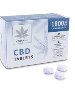 Cannaline CBD Tablety s B-komplexem, 1800 mg CBD, 30 x 60 mg