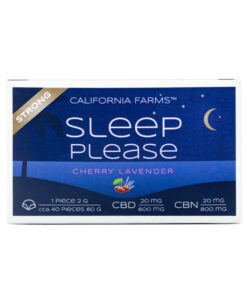 California Farms ŽELÉ STRONG: PRO HLUBOKÝ A DLOUHÝ SPÁNEK – 40 ks, 800mg CBD, 800mg CBN