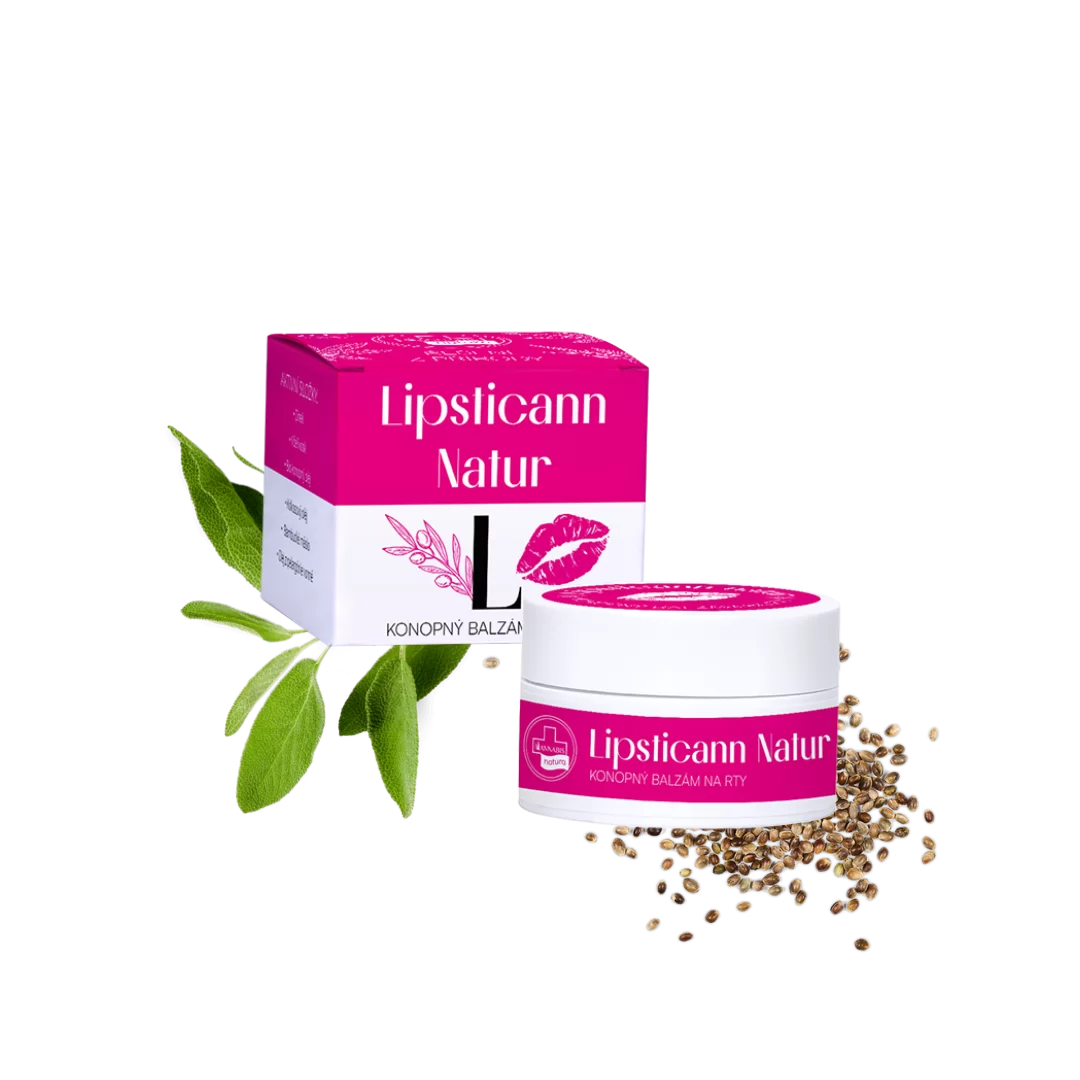 Dárková sada – pro Tebe ružová- péče o pokožku a rty 6 Annabis LIPSTICANN NATUR KONOPNÝ BALZÁM NA RTY SE VČELÍM VOSKEM