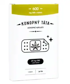 CBD náplasti, 600 mg