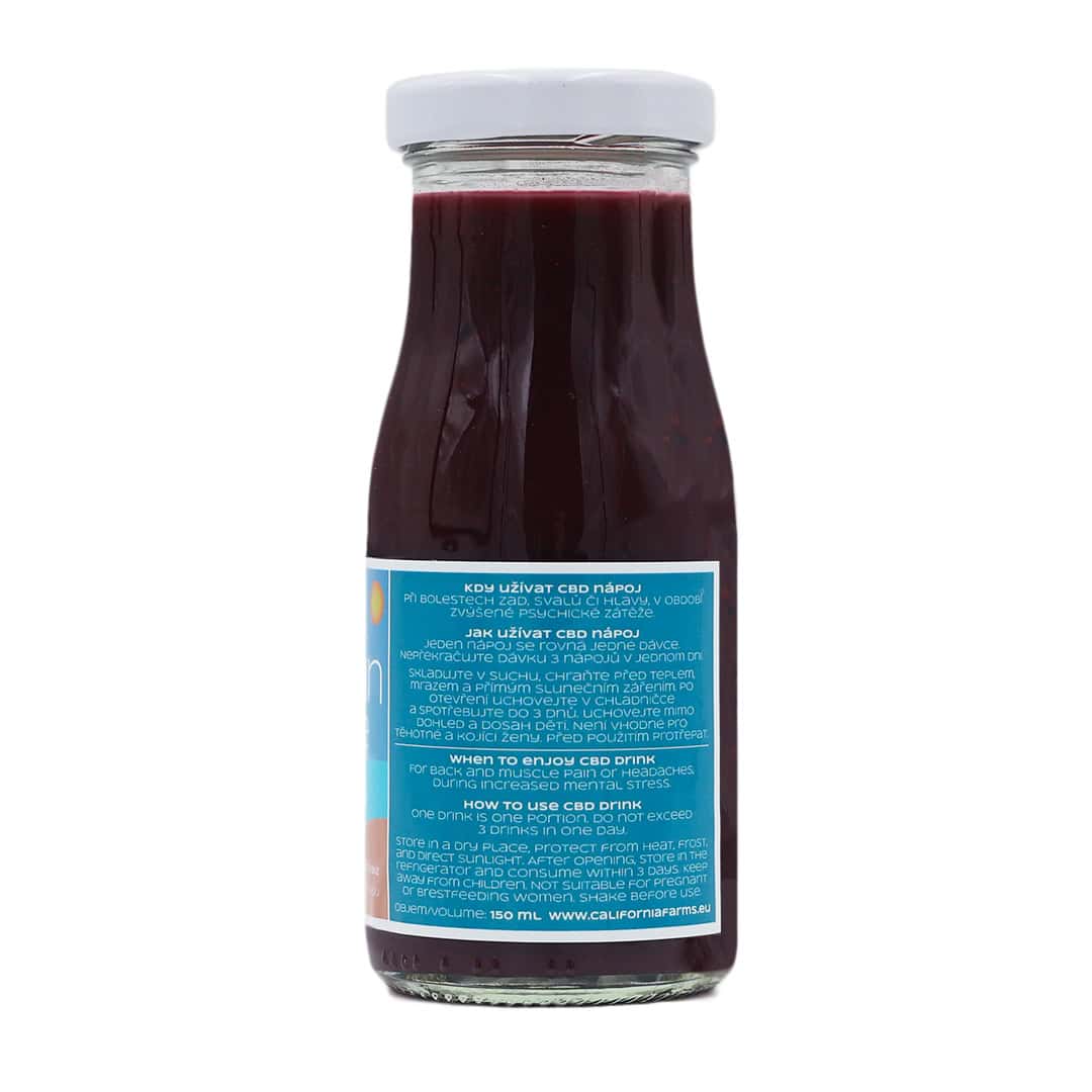 Nápoj: pro fyzickou i psychickou úlevu - 150ml, 30mg 4 NÁPOJ: PRO FYZICKOU I PSYCHICKOU ÚLEVU – 150 ml, 30 mg CBD