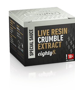 Eighty8 CBD Live Resin Crumble Extract, 82 % CBD, 1 g