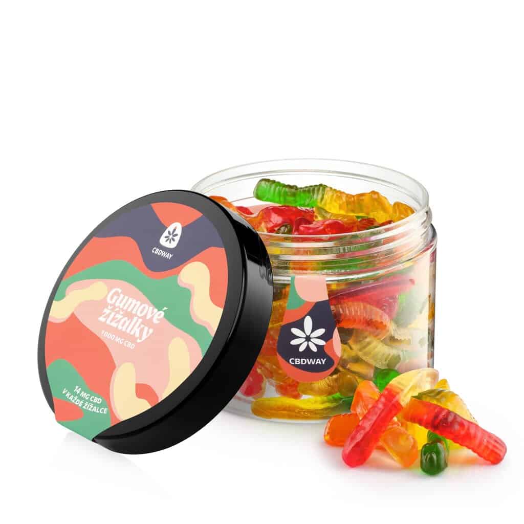 CBD Gumové žížalky sladké 6 CBD Gumové žížalky sladké - Obrázek 4