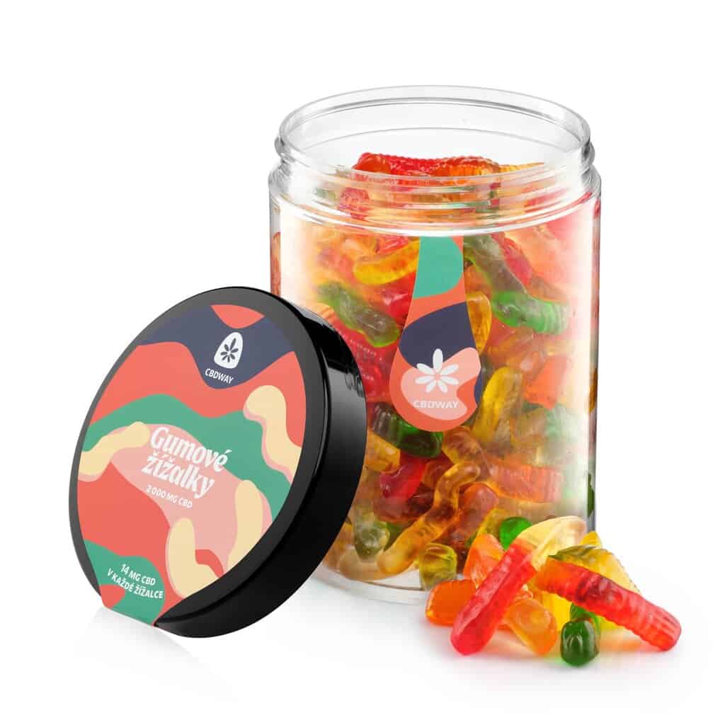 CBD Gumové žížalky sladké 5 CBD Gumové žížalky sladké - Obrázek 3