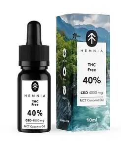 Hemnia CBD Olej 40% Bez THC, 4000 mg, 10 ml
