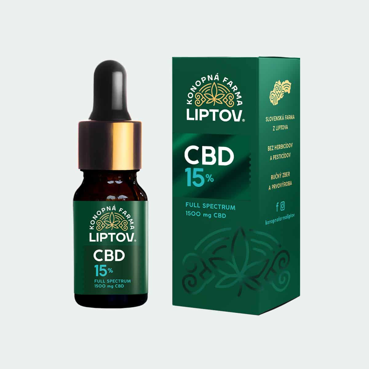 CBD olej 15% full spectrum, 1500mg 3 CBD olej 15% full spectrum