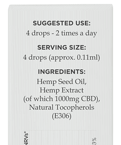 CBD Konopný olej 10%, 1000 mg, 10 ml