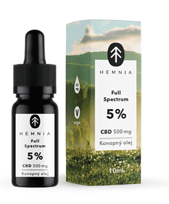 Full Spectrum CBD Konopný olej 5%, 500 mg