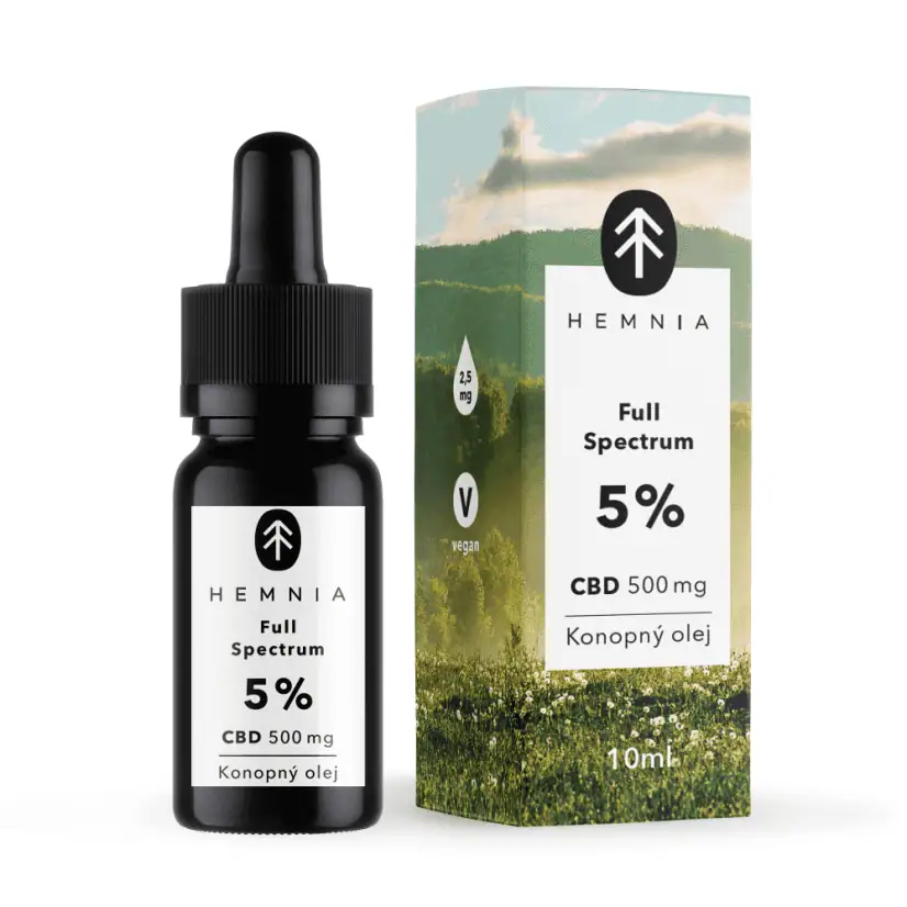 Full Spectrum CBD Konopný olej 5%, 500 mg 3 Full Spectrum CBD Konopný olej 5%, 500 mg
