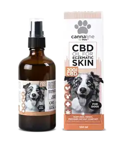 CBD olej pro ekzematickou pokožku u psů, 200mg
