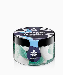 CBD Kyselé želé kroužky s příchutí modrá malina 11 CBD Kyselé želé kroužky s příchutí modrá malina – foto 2