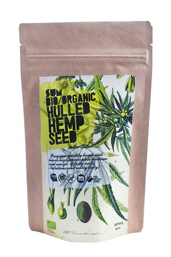 Bio organic loupané konopné semínko