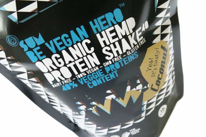 Konopný protein shake Be Vegan Hero Kokos 4 Konopný protein shake Be Vegan Hero Kokos – foto 2