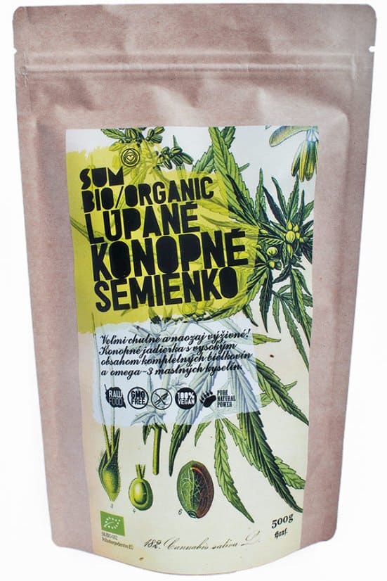 Bio organic loupané konopné semínko 2 Bio organic loupané konopné semínko