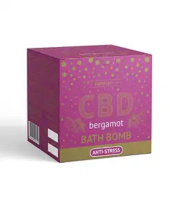 CBD antistresová koupelová bomba s bergamotem