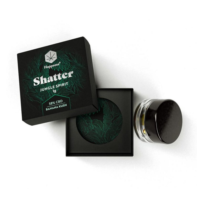 Extrakt Jungle Spirit Shatter 58% CBD, 1 g 4 Extrakt Jungle Spirit Shatter 58% CBD, 1 g – foto 2