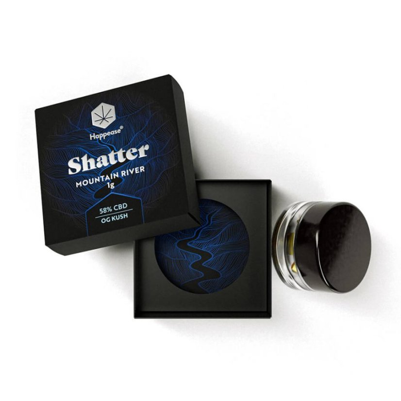 Extrakt Mountain River Shatter 58% CBD, 1 g 6 Extrakt Mountain River Shatter 58% CBD, 1 g – foto 4