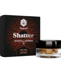 Extrakt Tropical Sunrise Shatter 58 % CBD, 1 g