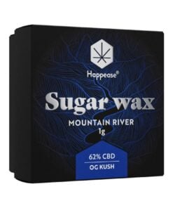 Extrakt Mountain River Sugar Wax, 62% CBD, 1 g