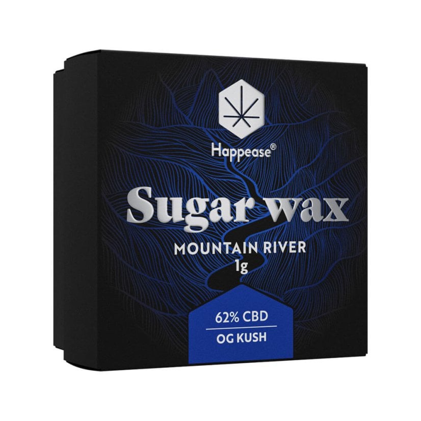 Extrakt Mountain River Sugar Wax, 62% CBD, 1 g