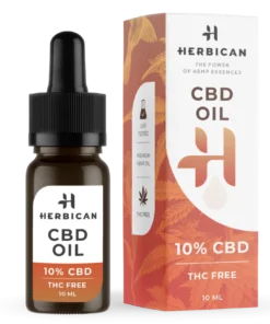 CBD olej 10% bez THC, 1 000 mg, 10 ml
